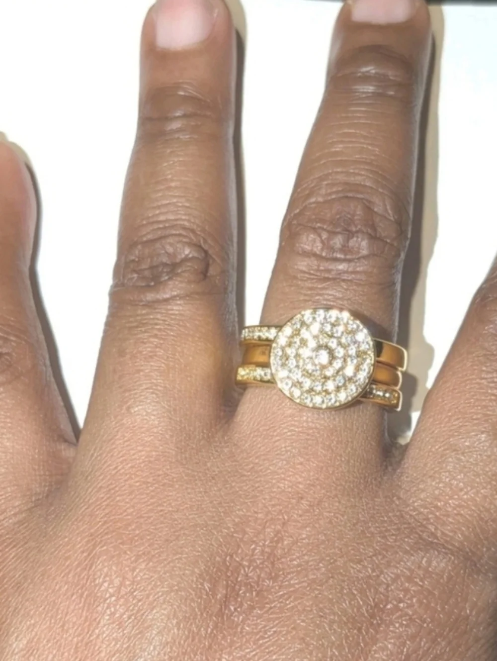 Womens 5ct Round Cut Lab Created Diamond Three Piece Wedding Ring Set Sz 10